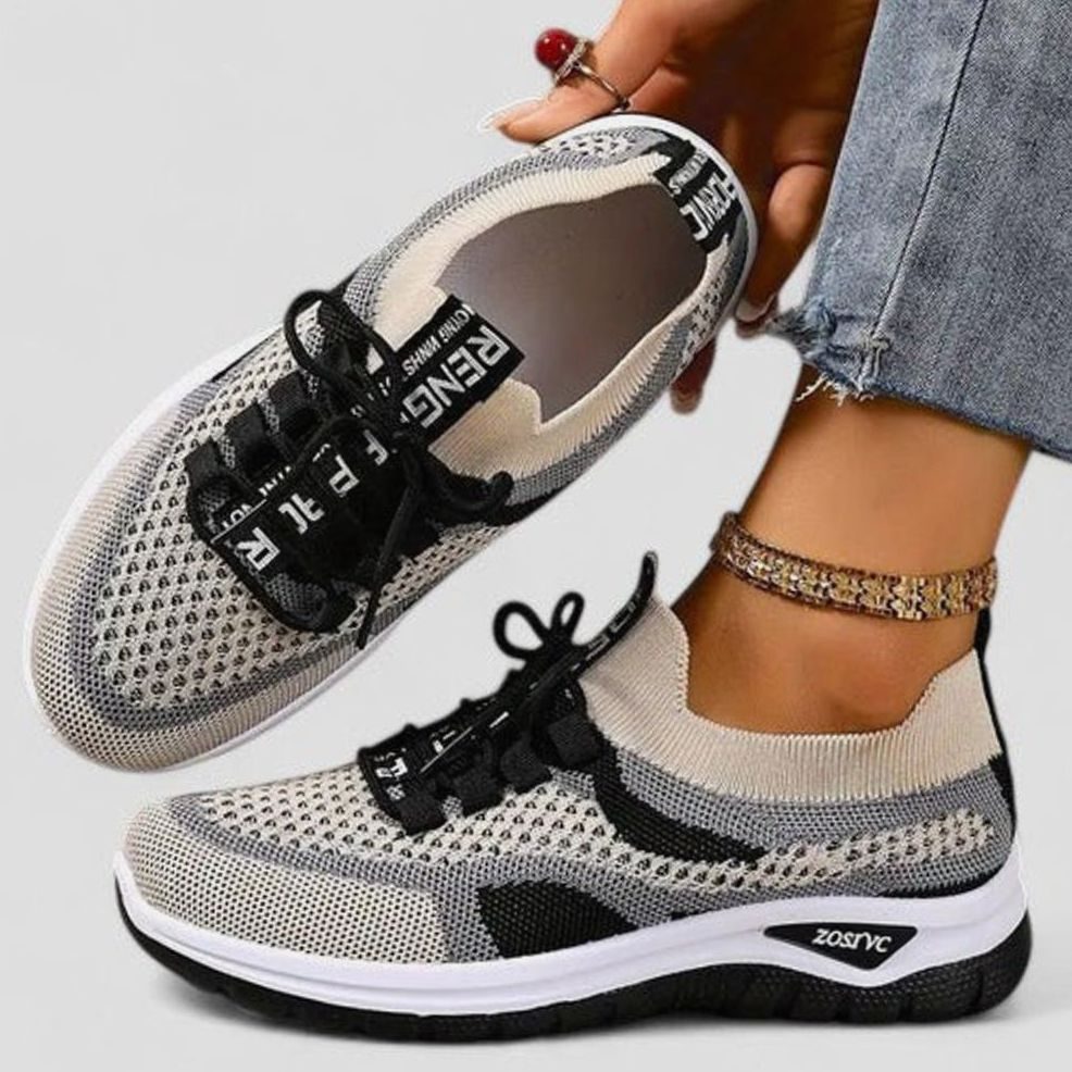 Women's Orthopedic Lace-Up Breathable Mesh Sneakers