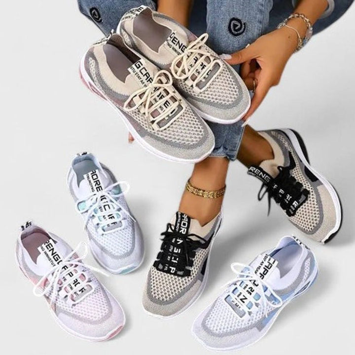 Women's Orthopedic Lace-Up Breathable Mesh Sneakers