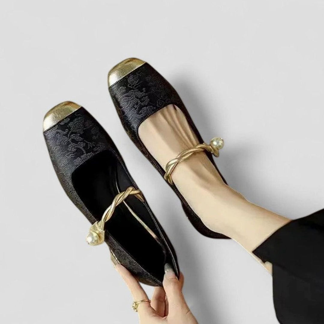 Women's Orthopedic Low Block Heel Mary Jane Shoes