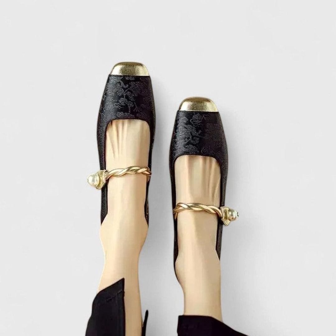 Women's Orthopedic Low Block Heel Mary Jane Shoes