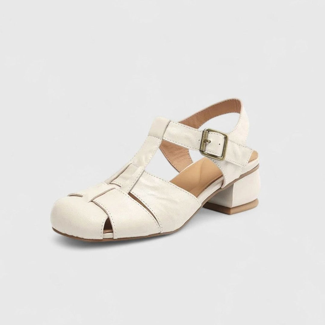 Women's Orthopedic Mary Jane Shoes Block-Heel Buckle Sandals