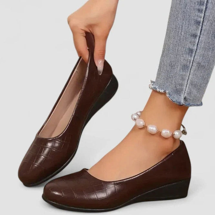 Women's Orthopedic Memory-Foam Wedge Slip-On Loafers