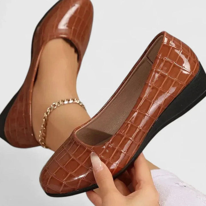 Women's Orthopedic Memory-Foam Wedge Slip-On Loafers