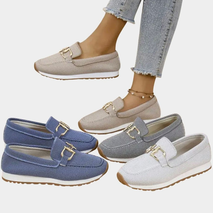 Women's Orthopedic Mesh Slip-On Horsebit Loafers