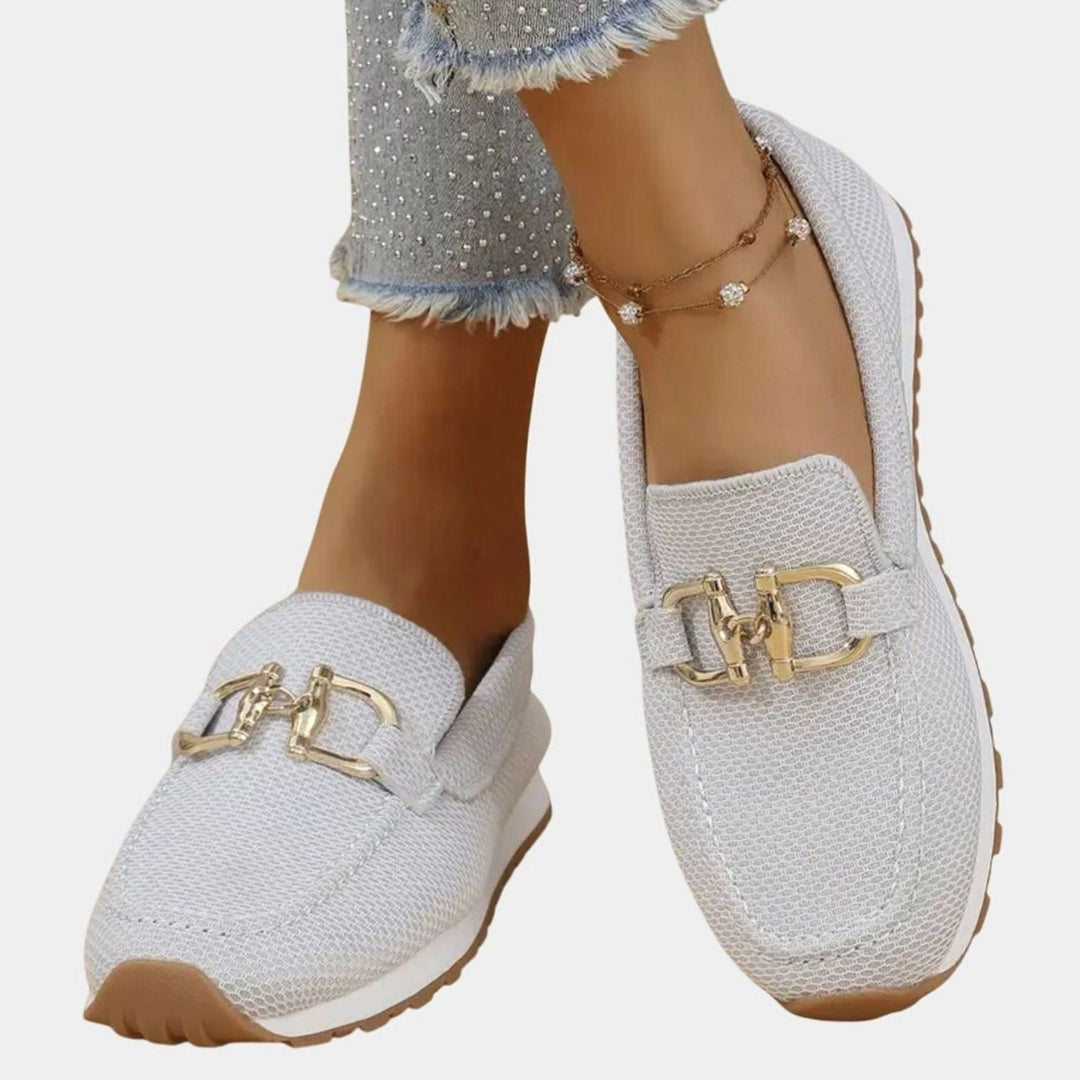 Women's Orthopedic Mesh Slip-On Horsebit Loafers