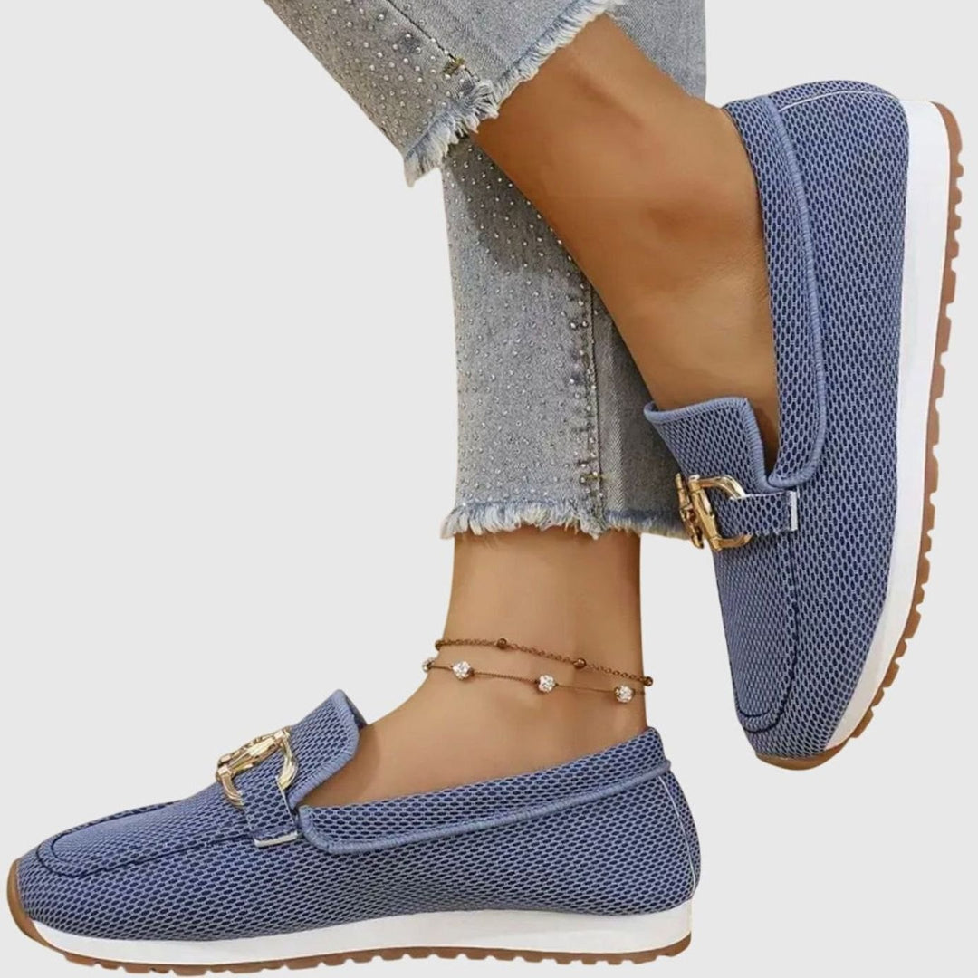 Women's Orthopedic Mesh Slip-On Horsebit Loafers