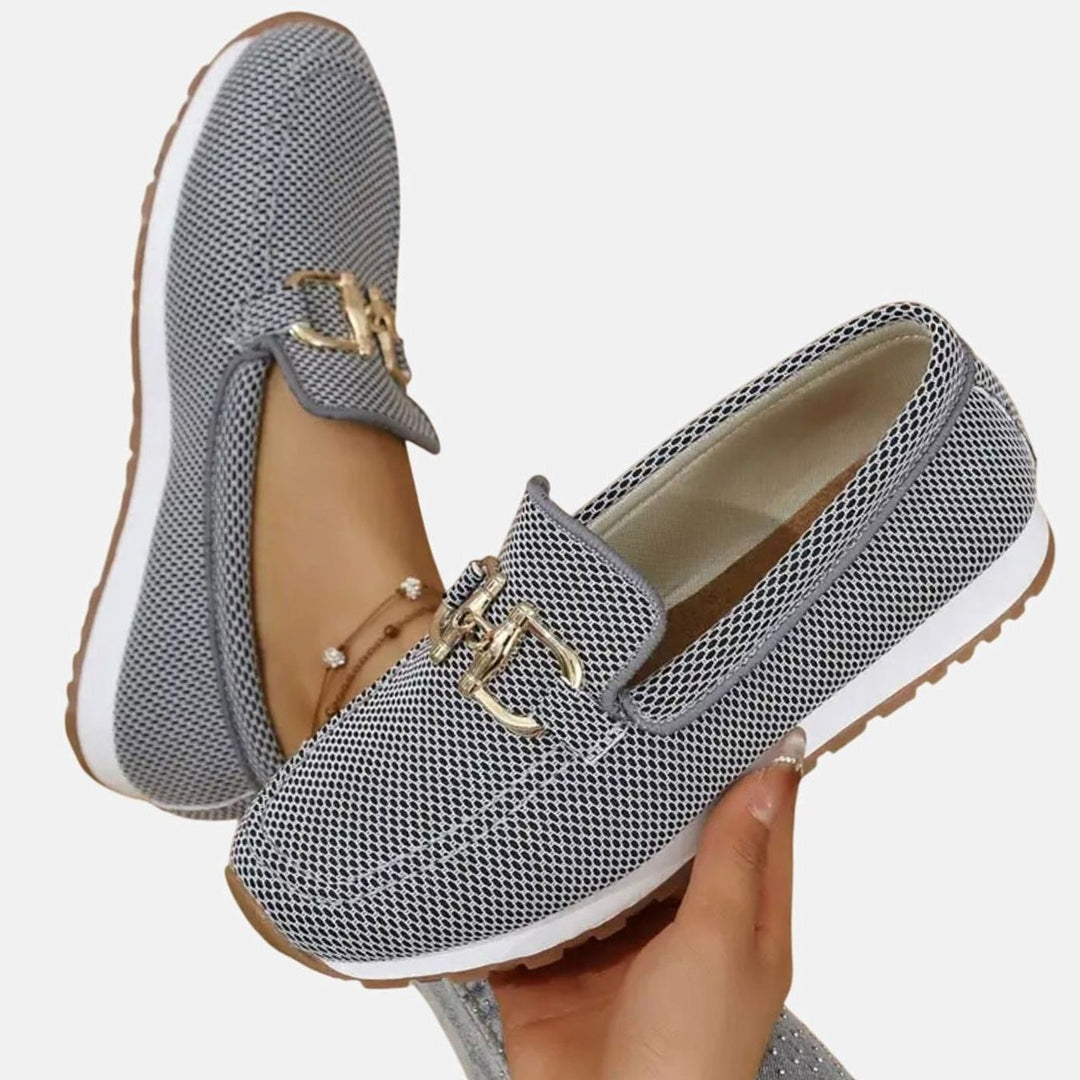 Women's Orthopedic Mesh Slip-On Horsebit Loafers