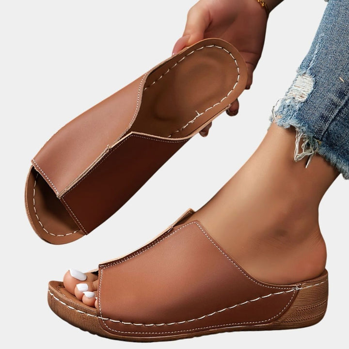 Women's Orthopedic Open-Toe Sandals Wedge Slide