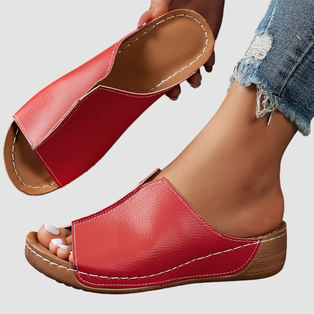 Women's Orthopedic Open-Toe Sandals Wedge Slide