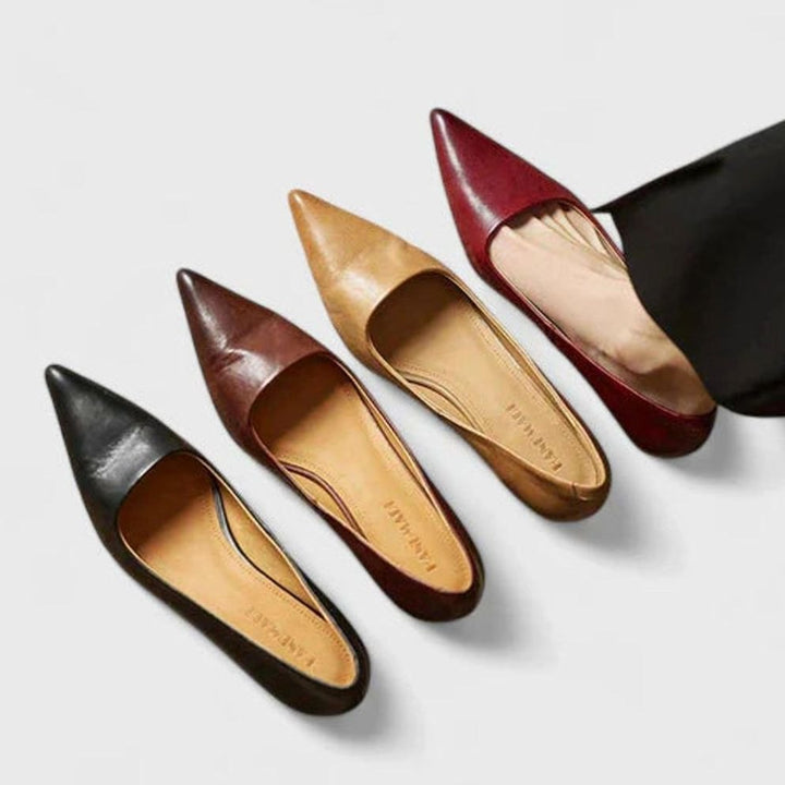Women's Orthopedic Pointed-Toe Low-Heel Pumps
