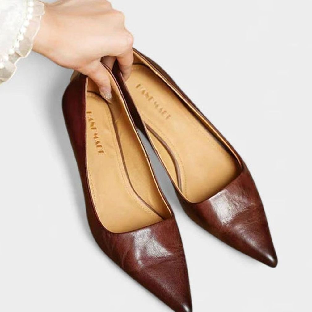Women's Orthopedic Pointed-Toe Low-Heel Pumps
