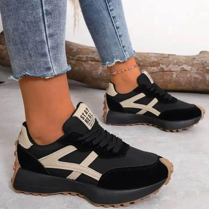 Women's Orthopedic Sneakers Lace-Up Platform Trainers