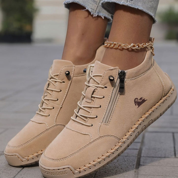 Women's Orthopedic Wide Toe Box Lace-Up Ankle Boots Non-Slip
