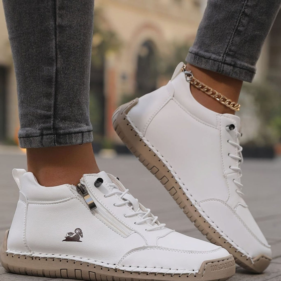 Women's Orthopedic Wide Toe Box Lace-Up Ankle Boots Non-Slip