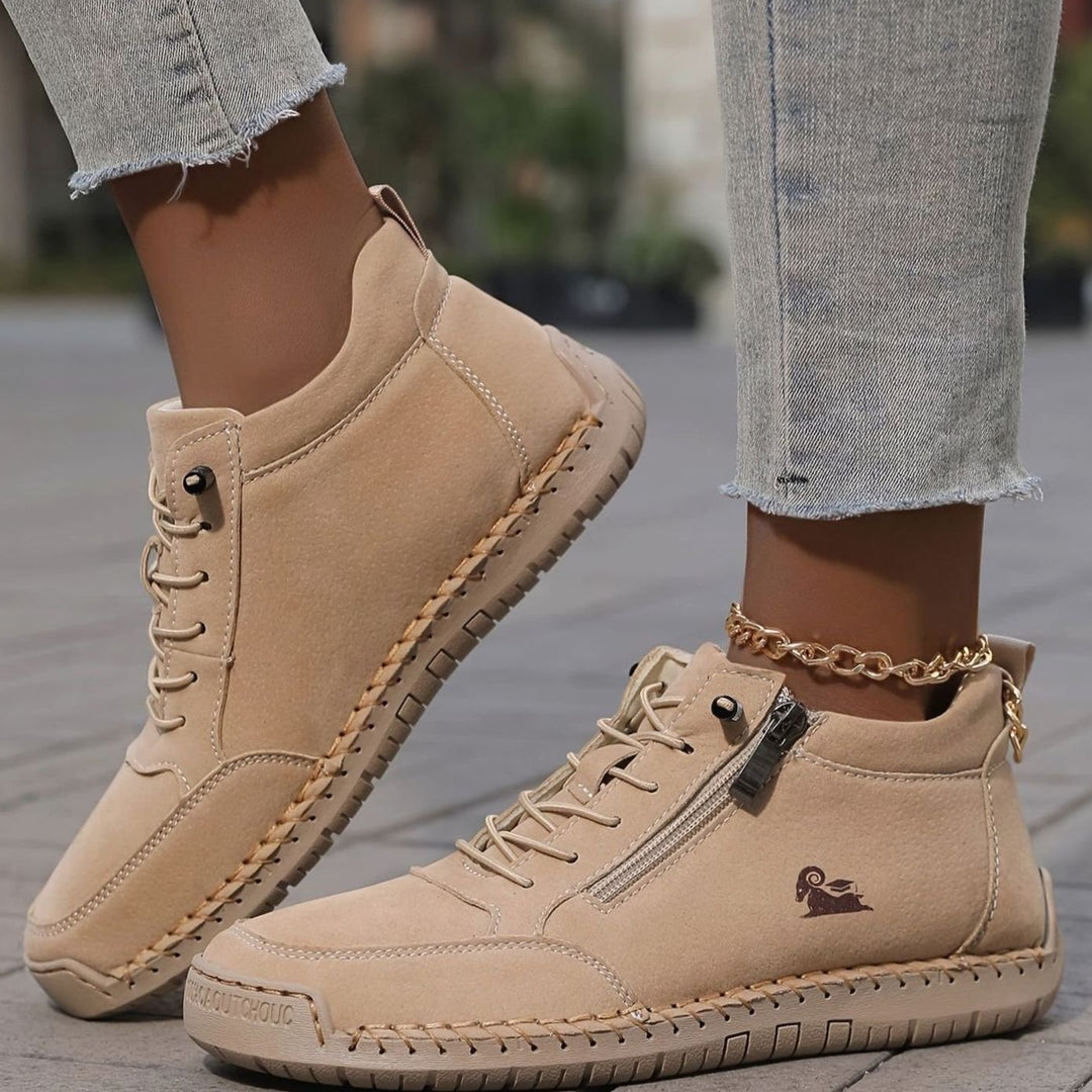 Women's Orthopedic Wide Toe Box Lace-Up Ankle Boots Non-Slip