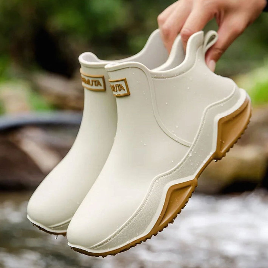 Women's Waterproof Chelsea Slip-On Rain Boots