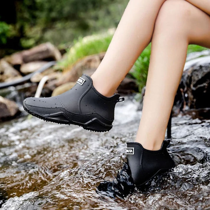 Women's Waterproof Chelsea Slip-On Rain Boots