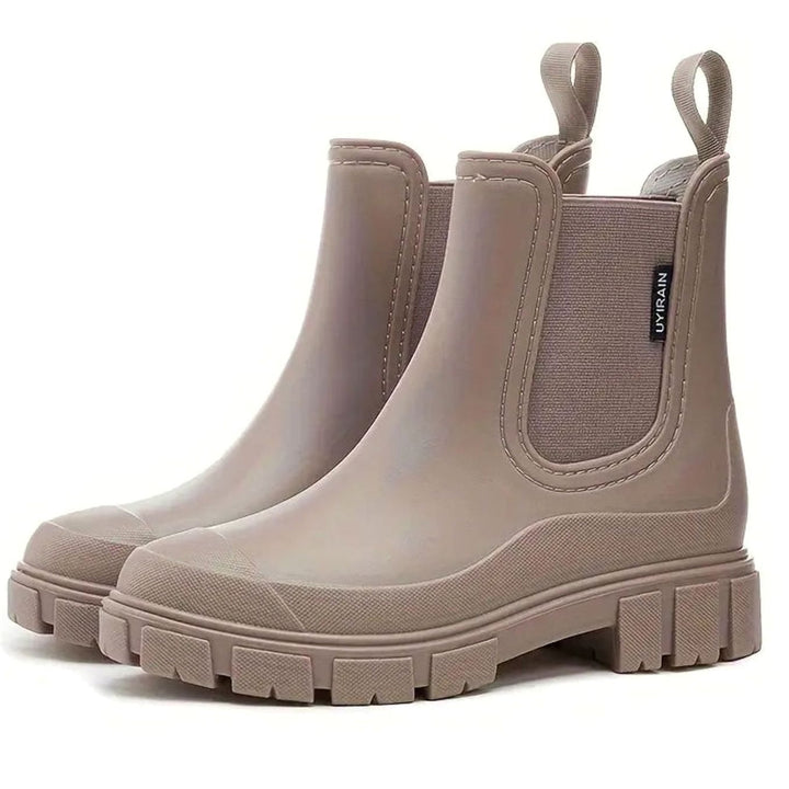 Women's Waterproof Slip-On Chelsea Boots Chunky Lug Sole