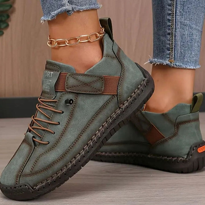 Women's Wide-Fit Orthopedic Slip-On Sneakers Elastic Side Panel